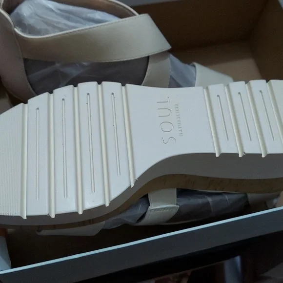 Womens SOUL Naturalizer Goodtimes Platform Wedge Sandals - Picture 4 of 8